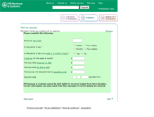 Tablet Screenshot of payecalculator.hmrc.gov.uk