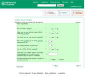 Tablet Screenshot of ccincalculator.hmrc.gov.uk